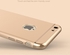 Joyroom Apple iPhone 6 / 6S Ling Series Ultra-thin Metal Electroplating Splicing PC Back Cover - Golden