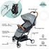moon Ritzi Ultra light weight/Compact fold/ Travel Cabin (suitable for Air travel) Stroller/Pram/Push Chair suitable for newborn/infant/babies/kids (From birth to 3 Years)(0-18kg)-Grey