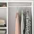 SYVDE دولاب ملابس مفتوحة, أبيض, ‎80x123 سم‏ - IKEA