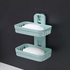 Wall Mounted Double Layer Soap Dish Soap Holder 2-Tier Soap Dish