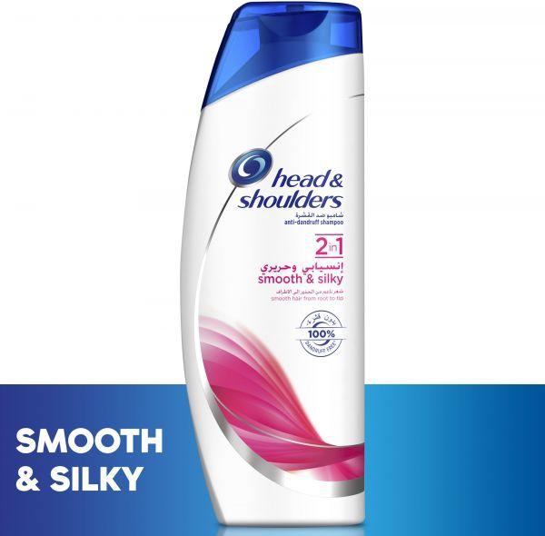 Head & Shoulders Smooth and Silky 2in1 Anti-Dandruff Shampoo 400ml