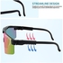 Sunglasses, sunglasses outdoor sports glasses UV400 polarized cycling glasses for men and women (B)