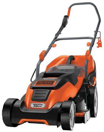 Black & Decker EMAX38i Electric Lawn Mower with Compact and Go - 1600W - Orange