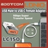LDNIO LC150 USB Male to USB-C Female Adapter for Samsung / Huawei / Xiaomi