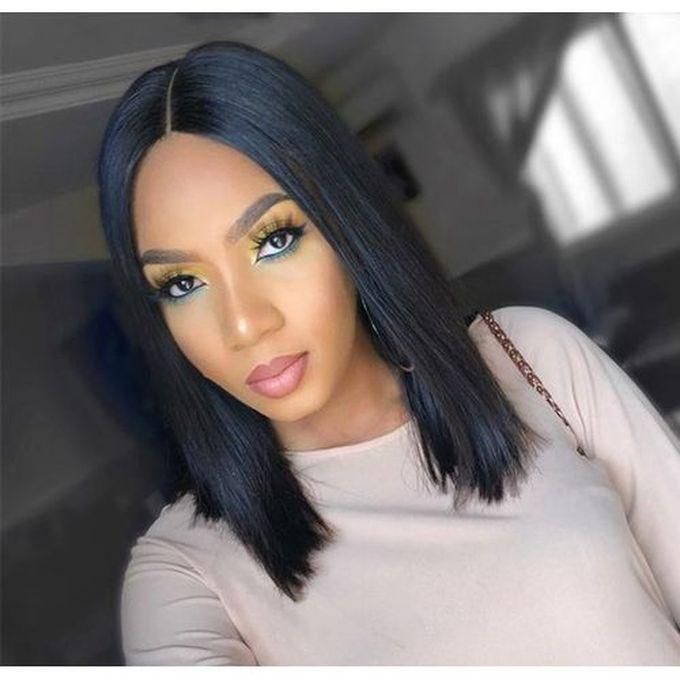 Blunt Cut Wig With Closure Natural Colour
