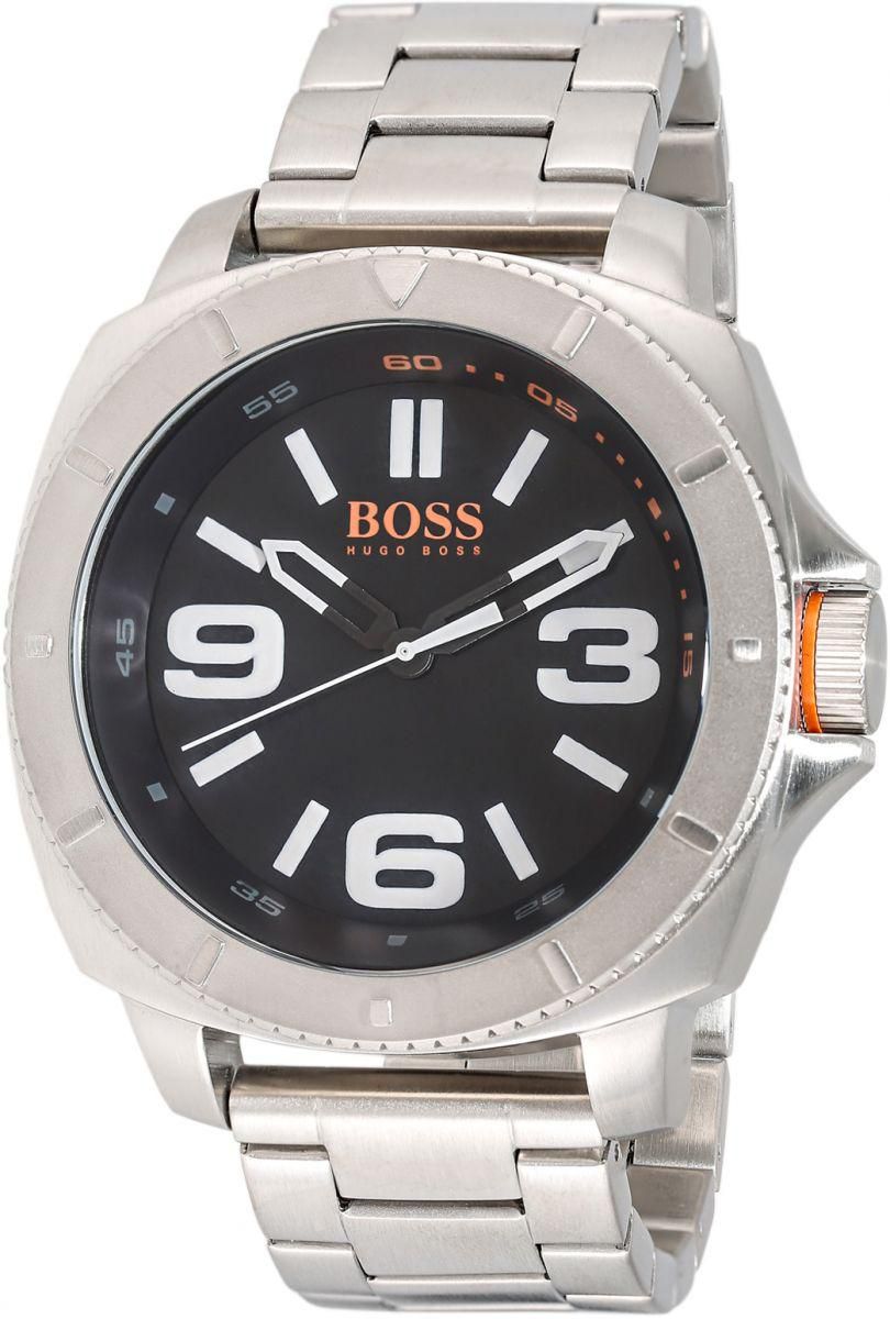 Hugo Boss Orange Sao Paulo Men's Black Dial Stainless Steel Band Watch - 1513161