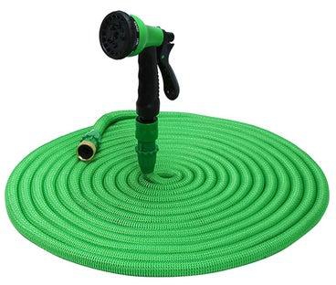 Tall Top Expandable Garden Hose Pipe With 8 In 1 Spray Gun Green 30×20×12centimeter
