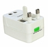 Universal Charger World Wide Travel Adapter Plug US/EU/AC/AU/UK Power All in 1 AC Power Charger Electrical Plug White