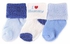 Luvable Friends Luvable Friends Turn-Up Baby Socks - Blue - 3 Pairs