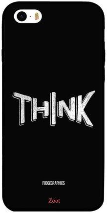 غطاء حماية واق لهاتف أبل آيفون 5 مطبوع عليه كلمة "Think"