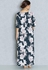 Floral Print Kimono Slit Maxi Dress