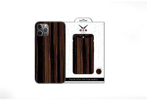 OZO Skins OZO Skins Natural wood Mahogany (SE111NWM) For Apple Iphone 14 Pro