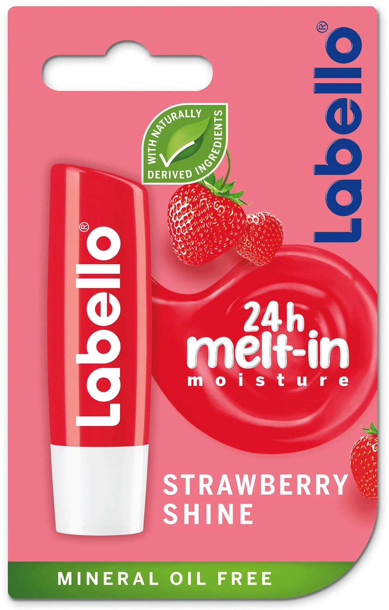 Labello | Lip Care, Moisturizing Lip Balm Strawberry Shine | 4.8gm