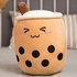 Zzlush Plush Doll Figurine Toy Pet Pillow Animal, 25/35cm Cute Cartoon Fruit Bubble Tea Cup Shaped Pillow With Suction Tubes Real-life Stuffed Soft Back Cushion Funny Boba Food
