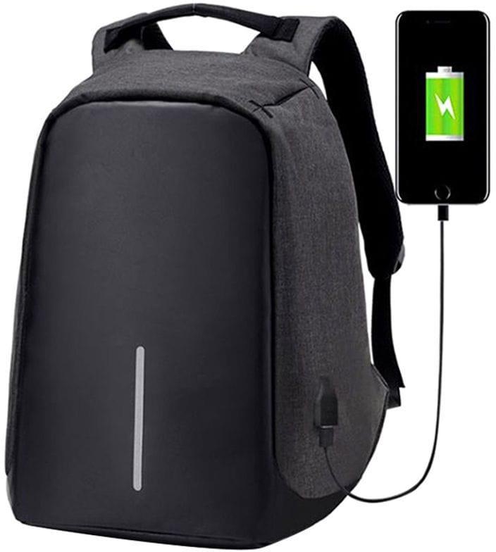 Generic Anti Theft Backpack With USB Charging Port