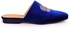 Taylors Crown Embroidered Suede Leather Men's Half Shoe- Blue