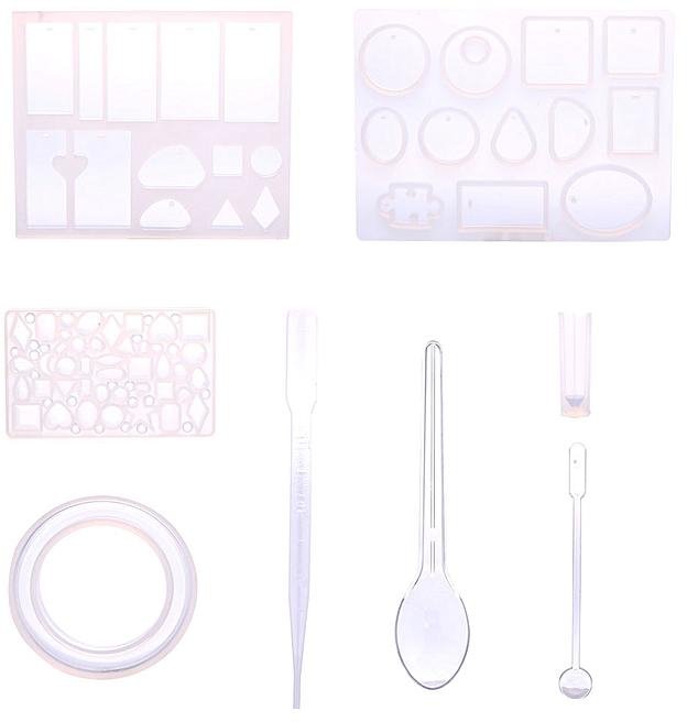 Generic DIY Handmade Resin Casting Molds Kit Silicone Mold Making Jewelry Pendant Mould Craft
