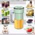 Portable Blender, Juicer with 15-Second Ice-Crushing Power, 8 Blades, Blender for Shakes and Smoothies,350ml Easy-to-Clean Personal Blender with Charger, Straw, Cleaning Brush