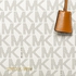 Michael Kors 30T6GK3S3B-150 Kirby Satchel Bag for Women - Leather, Vanilla