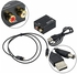 Optical Coaxial Toslink Digital to Analog Audio Converter Adapter RCA L/R