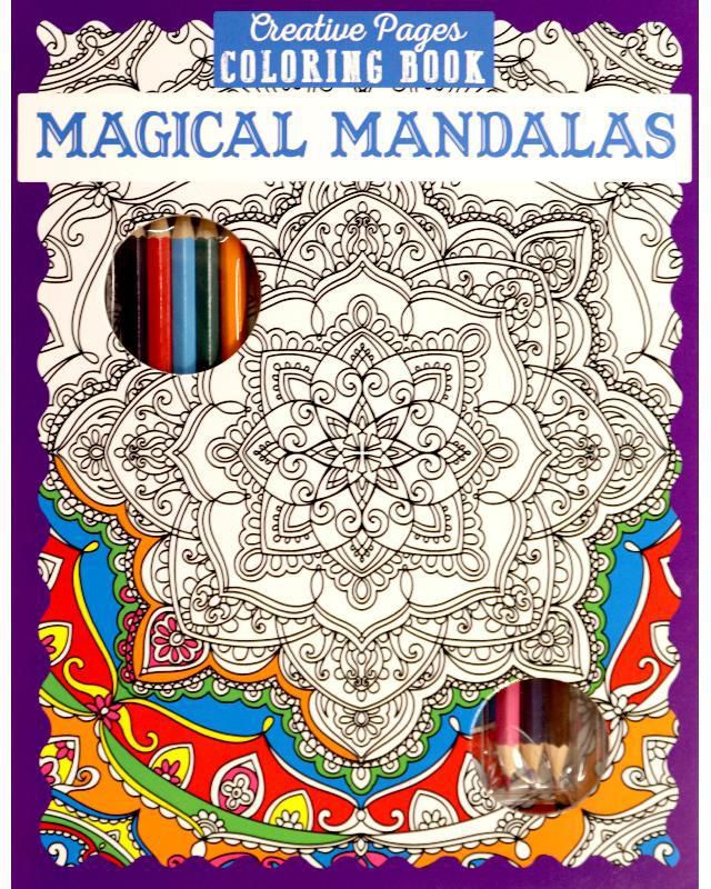 Magical Mandalas (Creative Pages) - Coloring Book with Pencils
