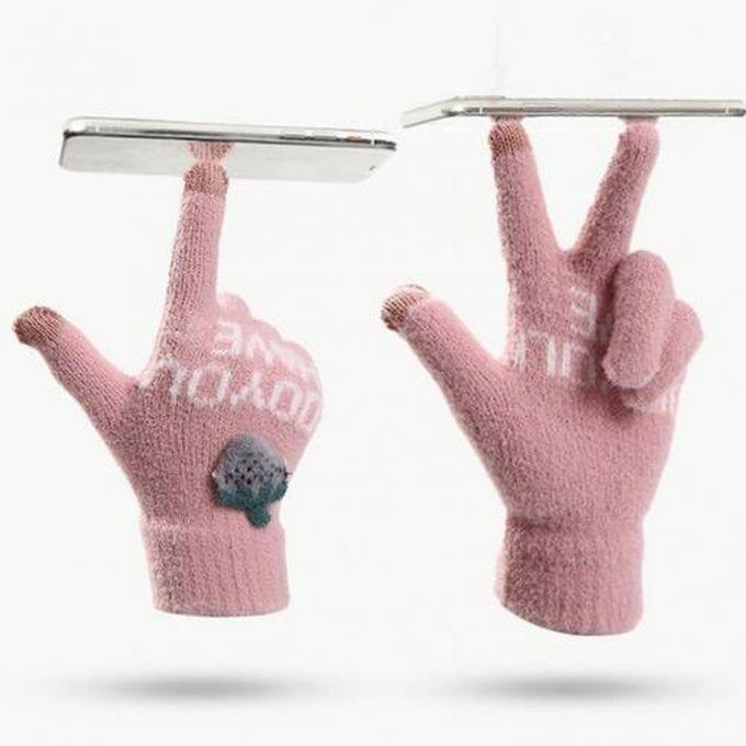 Winter Fashion Gloves Warm Winter,Fingers TOUCH SCREEN COMPATIBLE Strawberry