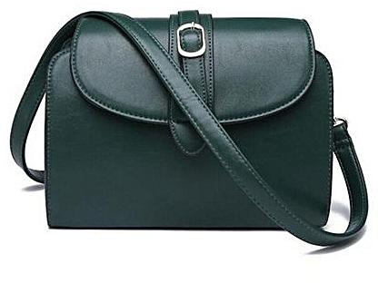 Generic Women Messenger Bag Vintage Handbags Cross Body Shoulder Bag(Dark Green)