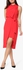 Red Front Split Dress
