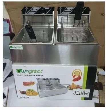 kitchen cooking WNGREAT 6L+6L Double Electric Chips Deep Fryer Machine