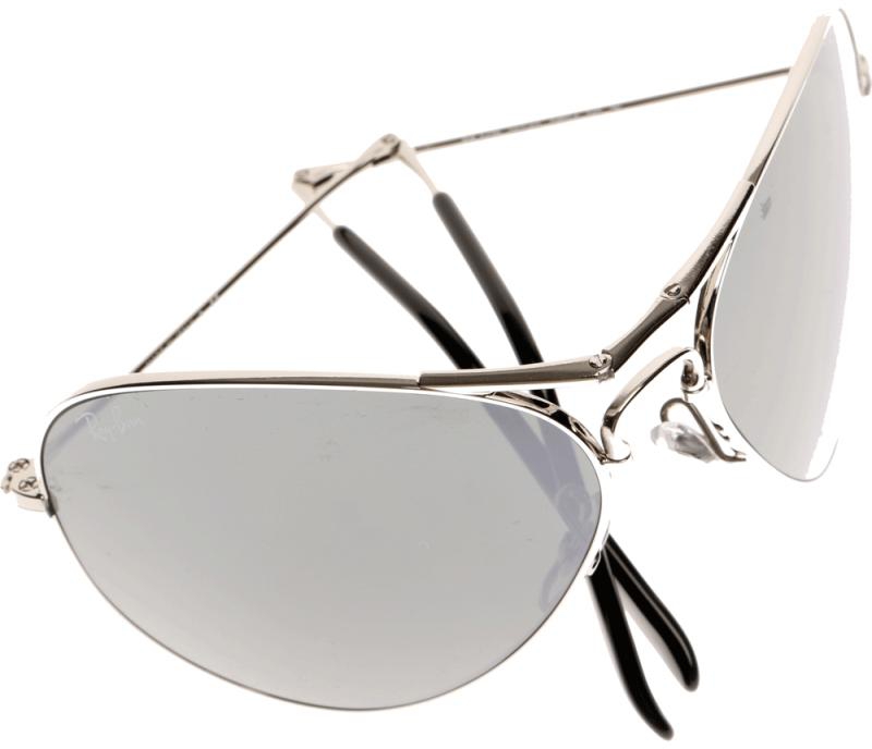 Rayban Aviator Silver/Grey Foldable Sunglasses RB3479-003