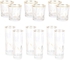 Get Bohemia Glass Set, 12 Pieces - Clear Gold with best offers | Raneen.com