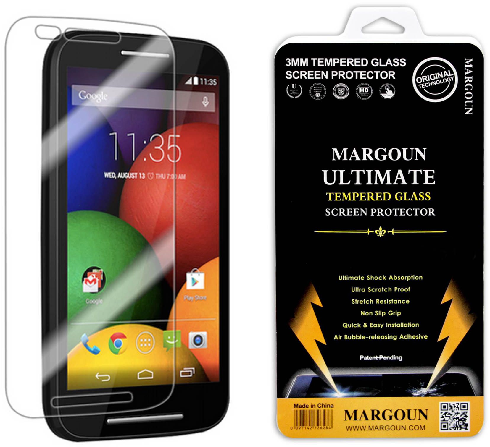 Margoun Tempered Glass Screen Protector for Motorola Moto E