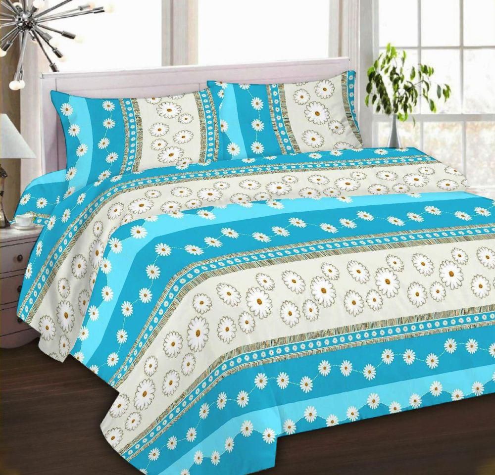 IBed Home Printed bedsheets 3Piece bedding Sets King Size, EAT-4460-TARQUISH