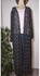 lusso moda كارديجان طويل اسود في ابيض بحزام