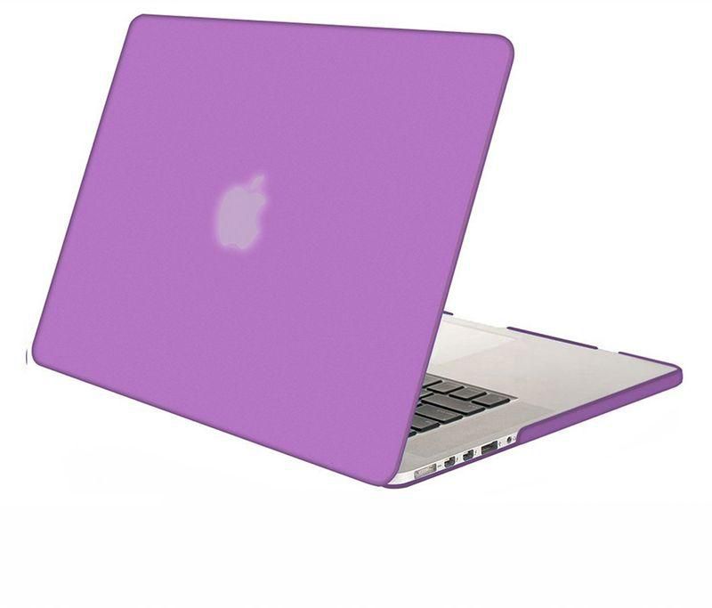 Ozone Rubberized Hard Case Cover For Apple MacBook 13" Pro Retina Display A1425/A1426/A1502 -Purple