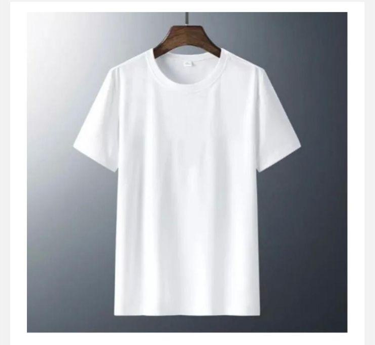 Set Of Eight Of High Quality Plain Round Neck T- Shirts