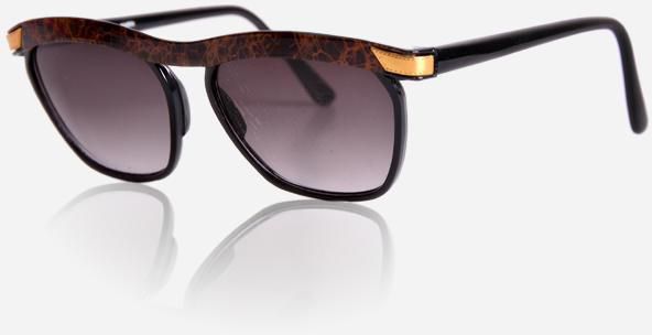Ticomex Vintage Type Women's Sunglasses - Black x Brown