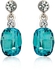 Mysmar White Gold Plated Light Blue Crystal Jewelry Set [MM439]