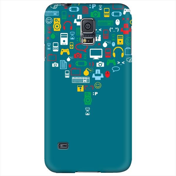 Stylizedd Samsung Galaxy S5 Premium Slim Snap case cover Matte Finish - Convergence - Green