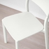 VANGSTA / JANINGE Table and 4 chairs - white/white 120/180 cm