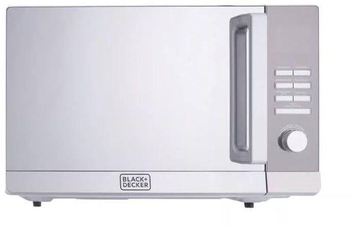 BLACK+DECKER Microwave Oven With Grill, 30 Liter, 900 Watt, Silver - MZ30PGSS