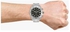 Men's Round Stainless Steel Chronograph Quartz Wrist Watch