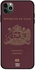 غطاء حماية واقٍ لهاتف أبل آيفون 11 برو ماكس جواز سفر تشيلي