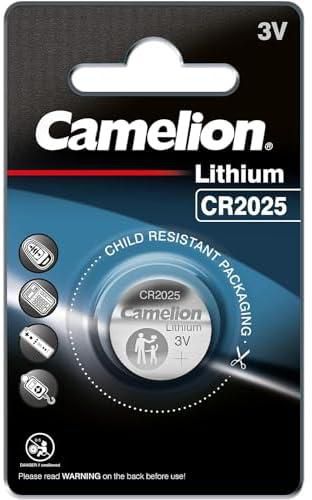5 قطع كاميليون CR20125 بطارية الليثيوم عملة، 3 فولت