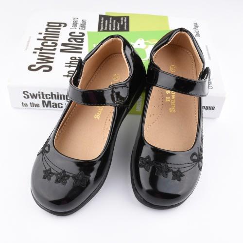 Patent Leather Girl Shoe- Black