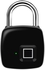 Generic OR Anti-Theft Security Padlock Fingerprint Lock Keyless Usb Rechargeable Access black