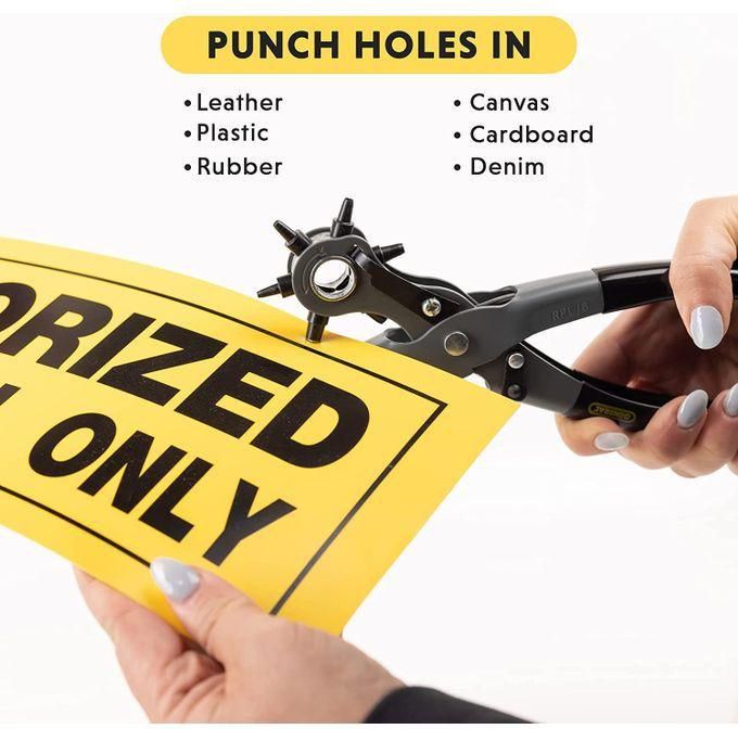 Leather Belt Hole Punch + Eyelet + Snap Button Grommet Setter