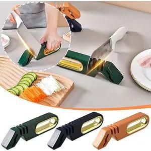 Generic 4 In 1 Kitchen Knife Sharpener With 4 StagesThis knife sharpener works great on all types of knives.  Keep your knives sharp and ready to use.  It is very easy to use, and 