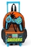 Coral High Kids Two Compartment Small Nest Squeegee Backpack - Gray Orange Gamer Pattern
