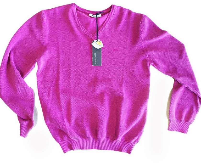 Sweater Knitwear For Men By Gas, Pink, XXL